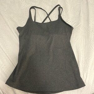 All in motion grey tank top padded